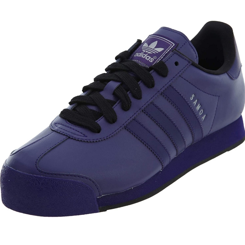 Purple and Gold Adidas Samoa size 11